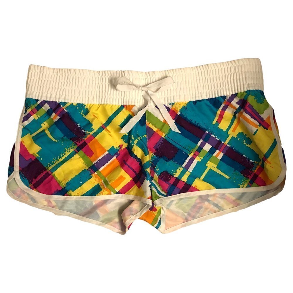 Joe BOXER - Multicolor Plaid Swim Shorts - Size Large